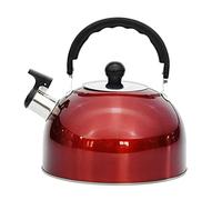 VBESTLIFE Tetera con Silbido de Acero Inoxidable de 3 Litros, Tetera Ligera para Acampar con Boquilla Silbante, Portátil de Ebullición Rápida (#5)