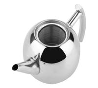 VBESTLIFE Tetera de Acero Inoxidable con Filtro de Malla Extraíble, Tetera con Ergonómico de 1500ml para té de Hojas Sueltas, Cocina Casera (1500ML)