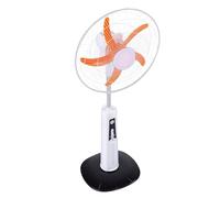 VBESTLIFE Ventilador de Pedestal de Pie con Carga de Panel Solar, Ventilador de Piso con Energía Solar de 12 W para Acampar Al Aire Libre, Control Remoto, Funcionamiento Silencioso, Altura (Enchufe