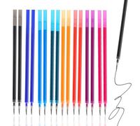 VBSJAH 16 Recambios para bolígrafos, compatible con L-ega-mi y otras que utilizan minas estándar de 13 cm, punta de bolígrafo de 0,7 mm(Negro, Azul, Rojo, Verde, Morado, Naranja, Rosa, Azul Cielo)