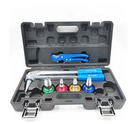 VCHICS Expansor de Tubos PEX SD-F1960 de 16, 20, 25 y 32 mm, Kit de Herramientas for conexión de Agua y radiadores con Cortador. para Tubos de Cobre Blando