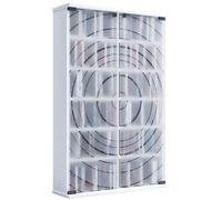 VCM Estantería de Madera para CD DVD Estantería Armario Puerta de Cristal Tilano L Estantería de Madera para CD DVD Estantería Armario Puerta de Cristal Tilano L