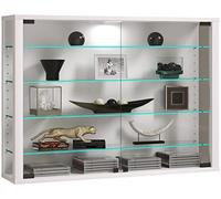 VCM Vitrina Mural Vitrina Colgante Vitrina de Cristal Vitrosa L Blanco
