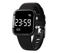 VCYEX Pulsera Despertador Vibración Te Despierta Tranquilamente por La Mañana Sin Molestar A Los Demás Personas Sordas Reloj con Recordatorio Vibrador Black,3.7 * 3.2 cm
