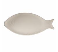 VDE Villa d'Este Home Tivoli 1996 Plato ovalado de cerámica de 37 x 15,3 cm, estilo costero, color blanco