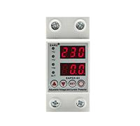 VDOQTLJT Dispositivo de protección contra sobretensión y subtensión Ajustable, 40 A, 63 A, 230 V, con riel DIN, relé Protector, límite sobrecorriente(Voltage Current,40A)