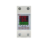VDOQTLJT Dispositivo de protección contra sobretensión y subtensión Ajustable, 40 A, 63 A, 230 V, con riel DIN, relé Protector, límite sobrecorriente(Voltage Current Kwh,110V 63A)