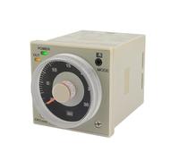 VDOQTLJT Relé de Tiempo H3CR-A CA 100-240 V, 1,2 s a 300 h, 50/60 Hz, 11 Pines, relé retardo Ciclo Encendido y Apagado, 24, 12, con Base zócalo PF113A(24VDC)