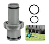 VDYXEW Conector de manguera de piscina, 32 mm a 38 mm, adaptador de conector de manguera de 2 vías para Intex, Bestway y otras mangueras de piscinas sobre el suelo