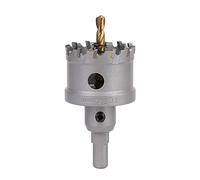 Vearter 44mm Coronas para Metal, Broca de Carburo Sierra Perforadora TCT Cortador para Metal Duro, Acero Inoxidable, Acero Dulce, Aleación de Aluminio, Cobre, Hierro, Plástico, Fibra de Vidrio