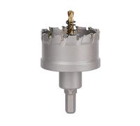 Vearter 56mm Coronas para Metal, Broca de Carburo Sierra Perforadora TCT Cortador para Metal Duro, Acero Inoxidable, Acero Dulce, Aleación de Aluminio, Cobre, Hierro, Plástico, Fibra de Vidrio