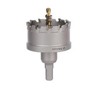 Vearter 58mm Coronas para Metal, Broca de Carburo Sierra Perforadora TCT Cortador para Metal Duro, Acero Inoxidable, Acero Dulce, Aleación de Aluminio, Cobre, Hierro, Plástico, Fibra de Vidrio