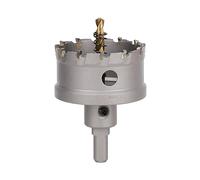 Vearter 60mm Coronas para Metal, Broca de Carburo Sierra Perforadora TCT Cortador para Metal Duro, Acero Inoxidable, Acero Dulce, Aleación de Aluminio, Cobre, Hierro, Plástico, Fibra de Vidrio