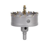 Vearter 78mm Coronas para Metal, Broca de Carburo Sierra Perforadora TCT Cortador para Metal Duro, Acero Inoxidable, Acero Dulce, Aleación de Aluminio, Cobre, Hierro, Plástico, Fibra de Vidrio