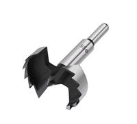 Vearter Broca Forstner de 55 mm, de acero con alto contenido de carbono con vástago redondo, broca perforadora para madera, madera maciza, MDF, plástico, aglomerado, madera contrachapada