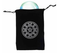 Veasbuu Bolsa para tarjetas de tarot, soporte para tarjetas de tarot con temática misteriosa, bolsa de almacenamiento de dados, bolsa con cordón, bolsa de joyería para entusiastas, Tipo B, Refer to