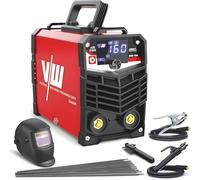 VECTOR WELDING Soldador Inverter de Electrodos 160A Set, Máquina de Soldar MMA Portátil, Tecnología IGBT, Pantalla LED, Juego de soldadura ARC 160