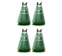 Veddelholzer 4 x 75 l Bolsa de riego para árboles con cremallera combinable. Protección contra robo y etiqueta de protección. Resistente y resistente a la intemperie para árboles pequeños y grandes
