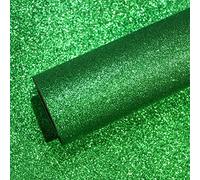 VEELIKE Papel Pintado Purpurina Verde Papel Pintado Brillante Papel Adhesivo Verde Papel de Pared Decorativo Salon Fiestas Decoracion Habitacion Papel Forrar Mueble Papel Tapiz de Pared 40cm×300cm