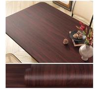 VEELIKE Vinilo Efecto Madera Nogal Rojo Vintage Papel Adhesivo para Muebles Papel Pintado Madera Rojo 40 cm x 300 cm Vinilo Adhesivo Encimera Cocina Baño Comedor Impermeable Armarios Dormitorio
