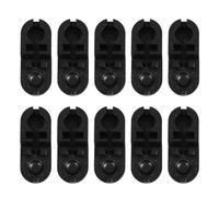 Veemoon 10 Unidades Conector de Cordón de Persiana Enrollable de Plástico Negro, Ajustable y Resistente para Estores de Ventanas y Tratamientos de Oficina