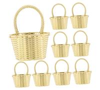 Veemoon 12piezas Caja de Almacenamiento Forma de Cesta de Obsequio para Shower para Servir Dulces Bodas Fabricada Plástico para Decoración de Fiestas y Almacenaje