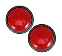 Veemoon 2 Piezas Botón Luminoso y Sonoro de Plástico Rojo Sonido de Advertencia para Eventos y Shows Familiares, Timbre para Programa de Juegos Interactivo