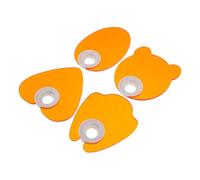 Veemoon 4 Piezas Protector de Luz Azul para Manicura de Acrílico Naranja Instalación Fácil y Diseño en Forma de Escudo para Técnicos de Uñas en Salones de Belleza