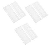 Veemoon 6 Juegos Soporte Autoadhesivo para Regleta de Enchufes, Colgador de Enchufes de Alimentación, Blanco, Abs, para Montaje en Pared, Ahorro de Espacio, para Oficinas y Hogares