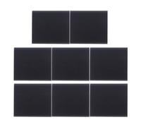 Veemoon 8 Piezas Burlete Adhesivo de Poliuretano para Puertas y Ventanas, Tira Selladora Autoadherente Negra, Fácil de Instalar para Protección contra Ruido y Polvo