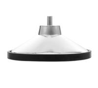 Veemoon Almohadilla Ajustable Juego de 1 Pieza Ajuste por Tornillo, Protector para Suelos en Cocina y Oficina para Patas de Mesa de Plástico Plata