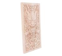 Veemoon Aplique de madera vintage tallado para muebles, 7,8 x 3,9 pulgadas. | Calcomanías de madera tallada para decoración de pared china, apliques de madera para cómoda, apliques de esquina