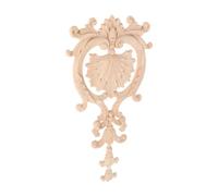 Veemoon Apliques de Madera Tallada Estilo Europeo Beige para Puertas y Armarios, Personalizables Diseño 3d Elegante y Colocación Versátil