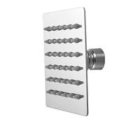 Veemoon Cabezal de Ducha Cuadrado de 4 Pulgadas de Acero Inoxidable, Alta Presión y Resistencia Corrosión, Diseño Moderno para Decoración de Baño