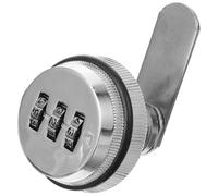 Veemoon Cerradura de Cajón y Cerradura de Archivador de Aleación de Zinc Plata, Diseño de Contraseña, Superficie Lisa, Protección de Privacidad para Armario y Caja Eléctrica