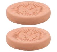 Veemoon Humidificador de Arcilla para Fumar y Diseño de Hoja, Hoja Humidificadora Redonda No Intrusiva para Control de Humedad, Paquete de 2 Piezas
