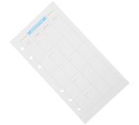 Veemoon Recambios Superficie Suave y Resistente de Papel de 6 Agujeros 40 Hojas A6 para Planificador Diario para Uso en Oficina y Escritura