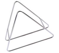 Veemoon Triangular Soporte CM de Inoxidable Acero para 14-18 Platos | Plata, Resistente y Fácil de Limpiar, para Plato Redondo, Decoración de Banquete y Fiesta