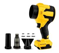 VeftBltrem Ventilador inalámbrico y aspiradora 2 en 1 compatible con batería Dewalt de 18 V, sin escobillas, con boquillas para coche, camping, talleres, teclados (sin batería)