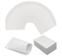 VEGCOO 100pcs Sobres Blanco Pequeños, Mini Sobres 9cm x13cm, Paquetes de Semillas, Sobre de Papel Kraft Vintage para Monedas Joyas Semillas Caramelo