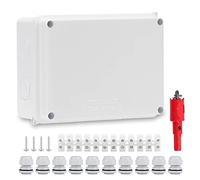 Vegena Caja de conexiones impermeable y resistente al agua IP65, derivación de superficie grande, caja ABS empotrada para suelos húmedos