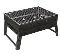 Vegetal Portátil Parrilla Plegable Maletín BBQ Grill con Tapa Camping Vacaciones
