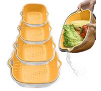 Veggie Wash Strainer, Salad Spinner Bowl, Kitchen Gadget Tool, Thickened Food Strainer, Efficient Colander Strainer, Multi-use Food Strainer, Multi-Purpose Strainer Bowl for Veggies, Pasta, and Rice