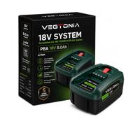 VEGTONIa Batería de repuesto de 18 V y 8,0 Ah compatible con Bosch 18 V Power for All System | Batería de ion de litio de 144 Wh para casa, jardín y herramientas | Potente batería de repuesto | 5 años