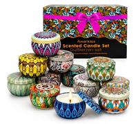 Vela Aromática 12 x 2.5oz Juego de Velas Aromáticas Perfumada Cera de Soja 240 Horas para Mujeres de Casa o Regalo Cumpleaños,Navideño,Boda,Bautizo,Comuniones