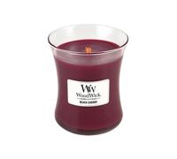Vela aromática WoodWick Black Cherry con mecha de madera 275 g