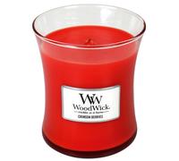 Vela aromática WoodWick Crimson Berries con mecha de madera 275 g