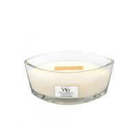 Vela aromática WoodWick Island Coconut con mecha de madera 453,6 g