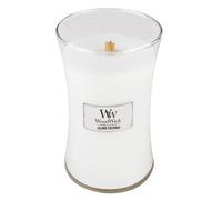 Vela aromática WoodWick Island Coconut con mecha de madera 609,5 g