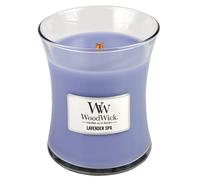 Vela aromática WoodWick Lavender Spa con mecha de madera 275 g